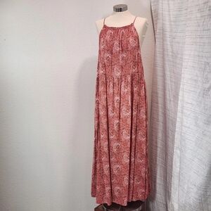 Red Floral Maxi Dress